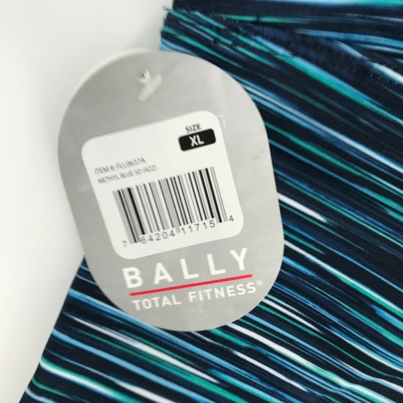 Bally Total Fitness Womens High Rise Blue Skinny Active 27 In Leggings Size XL - Picture 9 of 10